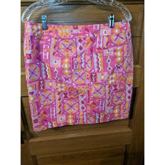 New York & Company Pink Skirt 8 Athletic Womens Orange - Picture 2 of 6
